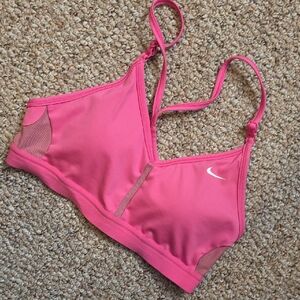Nike Pink Sports Bra with Mesh Panels